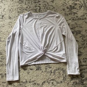 Athleta Tie Shirt White
